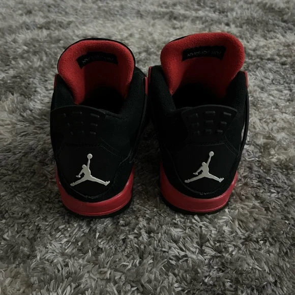 Air Jordan 4 Retro Black Red Sneakers